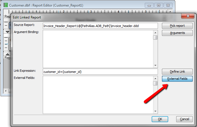 Linked Report External Fields